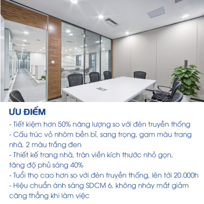 Đèn Opple ốp nổi tròn US Pro SM màu trắng- Hiệu suất ánh sáng cao, tiết kiệm năng lượng