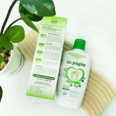 Mua Chai 230ml Nước Tắm gội Thảo Dược DR PAPIE Tặng 1 Khăn Sữa Cho Bé