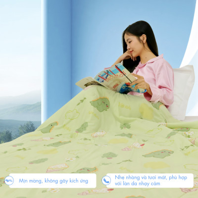 [CHĂN HÈ MÁT LẠNH] Mền lạnh I Cool Advance NIN House NM8030 160x210cm | Chăn chần Ice Silk, Chăn điều hoà nhiều độ