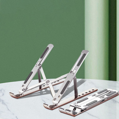 Kệ giá đỡ nhôm dành cho máy tính laptop macbook ipad 7 nấc điều chỉnh độ cao gấp gọn - Hàng chính hãng