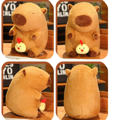 Thú nhồi bông capybara ciu gà đáng yêu - Size từ 35cm đến 65cm - Quà tặng gấu bông capybara có ciu hình gà kéo ra được.