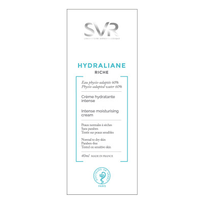 Kem Dưỡng Ẩm Dành Cho Mặt Và Cổ SVR Hydraliane Riche Tuýp 40ml - HRI