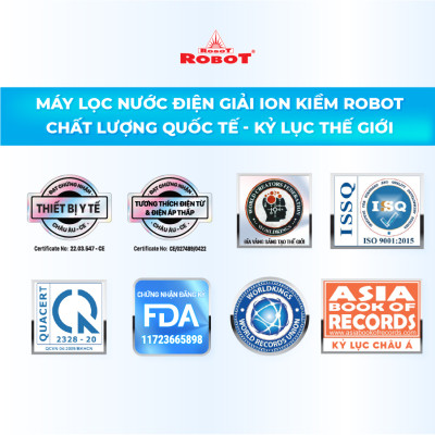 Máy Lọc Nước Điện Giải Ion Kiềm ROBOT IonSmart 38 Nóng Thông Minh - Hàng Chính Hãng