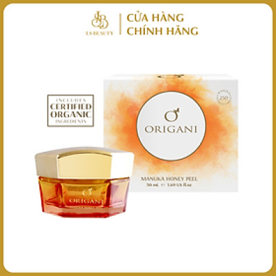 Mặt Nạ Tẩy Da Chết Mật Ong Manuka Origani (MGO 250+) Dòng Sản Phẩm Hữu Cơ Dạng Gel Dễ Dàng Sử Dụng Nhanh Chóng, Không Tổn Thương Bề Mặt Da - 50ml Giúp Làm Sạch, Mềm Mịn Và Làm Đều Màu Da