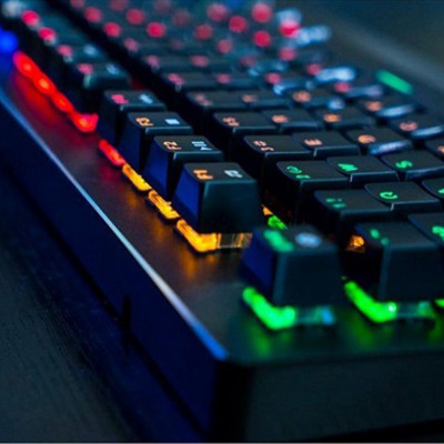 Bàn phím cơ gaming Fuhlen Eraser Led Rainbow/ Kê tay tháo rời- Hàng chính hãng