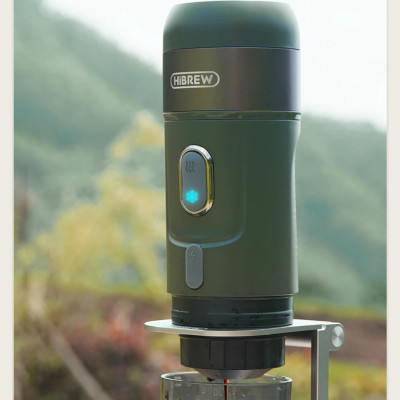 Máy pha cà phê mini HiBREW H4A cầm tay 3 trong 1 sử dụng mọi nơi, pha cafe espresso, cà phê viên nén, nóng và lạnh, hàng chính hãng