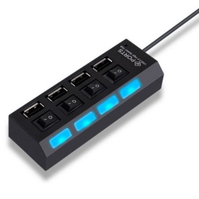 HUB Chia USB 1 Ra 4 Cổng Có Công Tắc