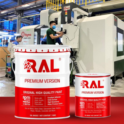 Sơn Acrylic 2IN1 (Lót + phủ) RAL RAONER 2IN1 - 5KG