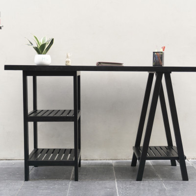 BÀN LÀM VIỆC CHÂN THÁP HIỆN ĐẠI MWFURNITURE - STANDING TOWER TABLE 