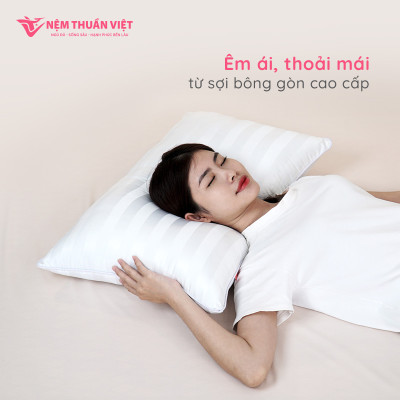 Ruột Gối Nằm Gòn Thuần Việt - Sợi Gòn Cao Cấp, Êm Ái - Kích Thước 50x70