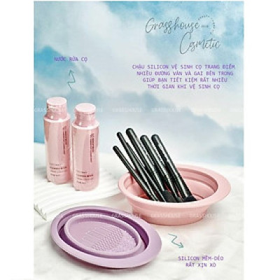 DỤNG CỤ VỆ SINH LÀM SẠCH CỌ TRANG ĐIỂM, DẠNG MÚT KHÔ, VỆ SINH CỌ MAKEUP DỄ DÀNG, GẤP GỌN TIỆN DỤNG 