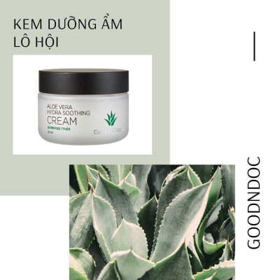 KEM DƯỠNG DA CẤP ẨM LÔ HỘI GOODNDOC ALOE VERA HYDRA SOOTHING CREAM 50ml