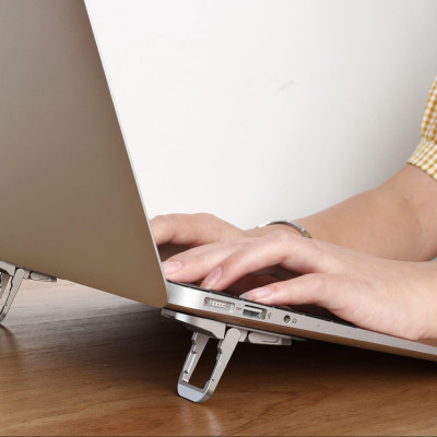 Bộ giá đỡ tản nhiệt mini hợp kim cho Macbook / laptop hiệu Nillkin Laptop Bolster Plus portable stand thiết kế chắn chắn, nhỏ gọn tiện dụng, 3 chế độ gập - hàng chính hãng