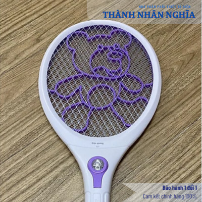 Vợt muỗi Điện Quang ĐQ EMR04 WP (Trắng-Tím) Xả nhanh dòng điện 5 giây, gọn nhẹ