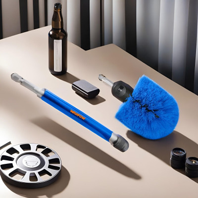 BỘ BÀN CHẢI TRÒN 360 ĐỘ VÀ CÁN NỐI WND2404 WADFOW - HÀNG CHÍNH HÃNG