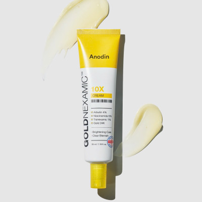 Kem dưỡng sáng, mờ thâm nám đa tầng Goldnexamic 10X Anodin Hàn Quốc 35ml