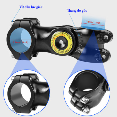 Gậy chụp ảnh selfie gắn lên tay lái xe đạp, xe điện, xe máy, xe đẩy Puluz PU817, hàng chính hãng