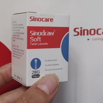 Kim Chích Máu Sinodraw Máy Đo Đường Huyết Sinocare ( 50 kim)