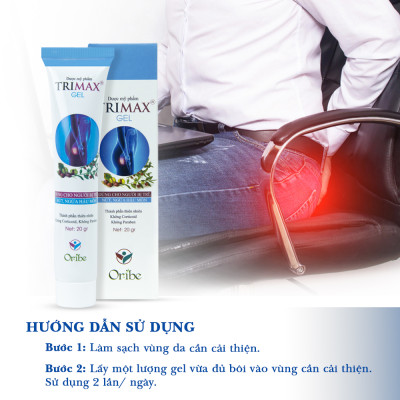 Combo Co Búi Trĩ Trimax Dân Khang (1 Viên Uống Và 1 Gel) Giảm Đau Rát Săn Se Búi Trĩ Ngừa Trĩ Tái Phát