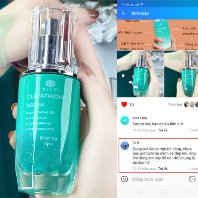 Serum Mychi - Serum cấy trắng lá vàng 24k glutathione