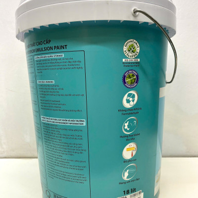 Sơn nước Toa thoải mái lau chùi siêu bóng màu xám 8323 _18L