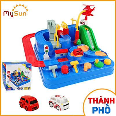Đồ chơi mô hình giao thông thành phố đường đua ô tô cho bé MySun
