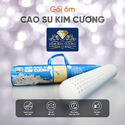 Gối Ôm Cao Su Kim Cương Honey KCGO20100 (20 x 100 cm) - Trắng