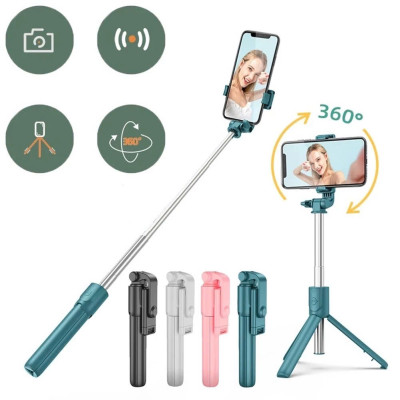 Gậy Selfie 3 Chân Kèm Đèn Trợ Sáng – Tự Sướng & Quay Video Đa Góc Độ Có Remote
