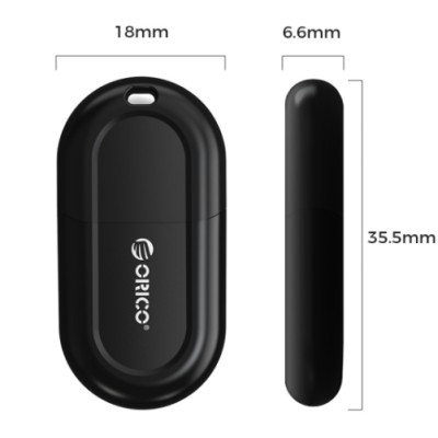 Thiết bị kết nối Bluetooth Version 5.3 ORICO BTA-53-BK-BP - Hàng chính hãng