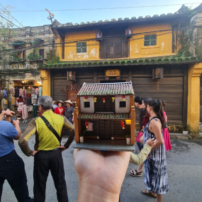 Mô Hình Tự lắp ráp DIY - Hội An Thế Giới Tí Hon-HA164-09 NHÀ CỔ TẤN KÝ