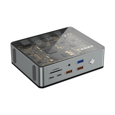 Trạm Kết Nối WIWU Matrix 16 IN 1 W1601 Hợp Kim Nhôm - Hàng Chính Hãng