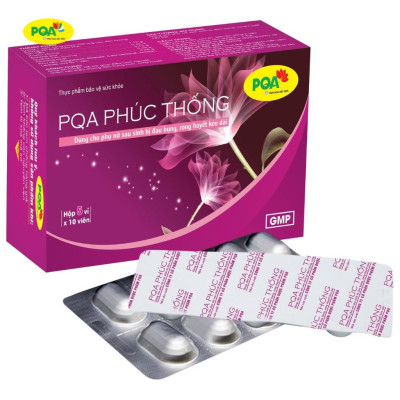 Phúc Thống PQA Giúp Bổ Huyết, Hỗ Trợ Điều Hòa Kinh Nguyệt, Các Triệu Chứng Đau Bụng Kinh Hộp 50 Viên