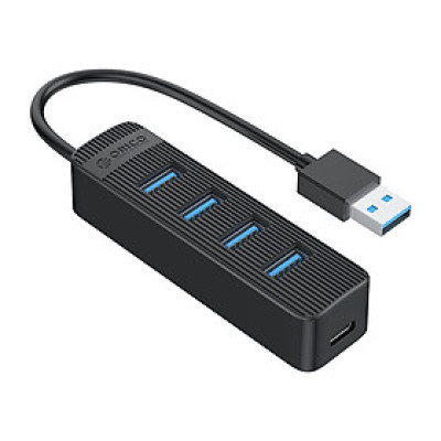 Bộ chia 4 cổng USB 3.0 có cổng cấp nguồn phụ Orico TWU3-4A - Hàng Chính Hãng