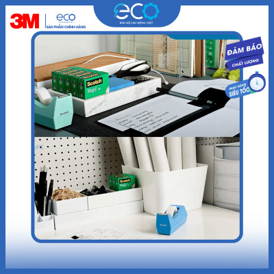 Băng keo trong suốt dán tiền và hồ sơ 3M 810 siêu dính, viết lên được, xé được bằng tay (19mm x 33m)