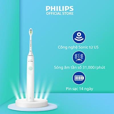 Bàn Chải Đánh Răng Điện Philips Sonicare HX3641/41 Chải Sạch Mảng Bám Gấp 3 Lần - Hàng Chính Hãng