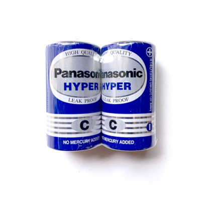 Vỉ Pin than trung C Panasonic Hyper 1.5V R14UT/2S-V (2 viên/10 viên) - Hàng chính hãng
