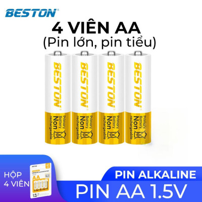 Pin Alkaline Beston AA AAA 1.5V cho Micro karaoke, đồ chơi , điều khiển, mẫu mới bền bỉ và an toàn