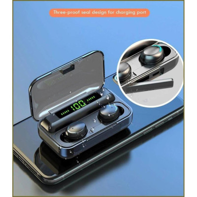 Tai nghe bluetooth Lanith F9 Pro 5.0 - Tai nghe nhét tai kết nối không dây phiên bản quốc tế - Âm bass êm và sâu, chip AIC chống gây chói tai - Thiết kế thời thượng, hiện đại - Hàng nhập khẩu - TAI0F9PRO