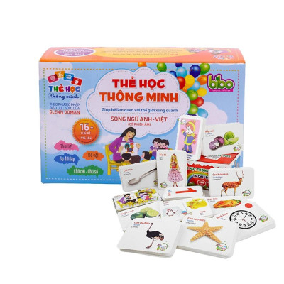 Bộ thẻ học thông minh 416 thẻ với 16 chủ đề