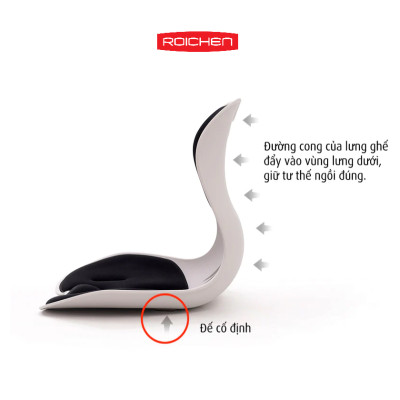 [Hàng chính hãng Roichen] COMBO 3 Ghế chỉnh dáng ngồi đúng - Roichen Hàn Quốc (Made in Korea). Dùng cho gia đình (Nam, Nữ, trẻ em)