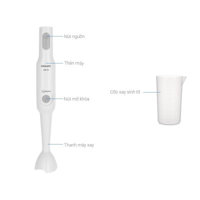 Máy Xay Sinh Tố Cầm Tay Philips HR2531 - Công Nghệ Xay Promix 650W - Hàng Chính Hãng