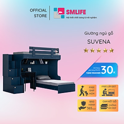 Giường tầng cho bé thiết kế đơn giản SMLIFE Suvena