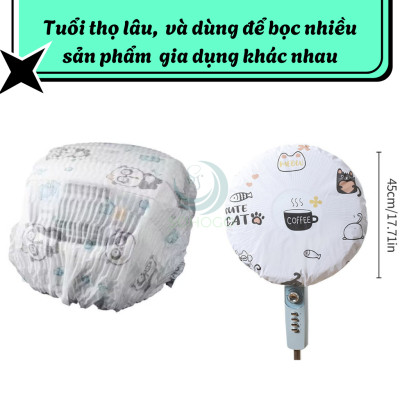 Bọc Bảo Vệ Lồng Quạt Hoa Văn Dễ Thương Áo Bọc Quạt Đứng Họa Tiết Ngộ Nghĩnh Vỏ Quạt Vải Lưới Chống Bụi Trang Trí Bọc Che Lồng Quạt Chống Bụi 45cm Áo Quạt In Hình Đáng Yêu – Chống Bụi, Trang Trí Nhà Cửa