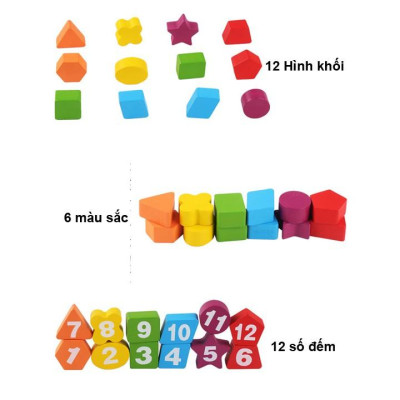 Đồng hồ phân biệt màu sắc hình khối con cú, con ếch giúp bé học xem giờ