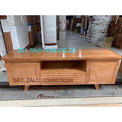 Kệ tivi gỗ sồi kiểu Nhật