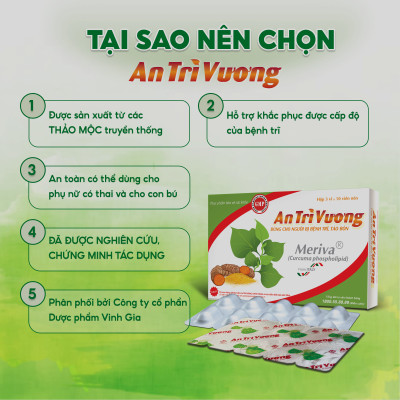 An Trĩ Vương Hỗ Trợ Cải Thiện Táo Bón Giúp Thanh Nhiệt, Giải Độc Có Thể Sử Dụng Cho Phụ Nữ Có Thai Hộp 30 Viên