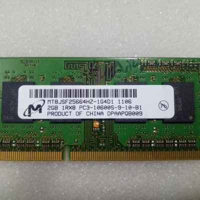 Ram laptop 2GB DDR3 PC3-8500s - 10600s Hàng chính hãng
