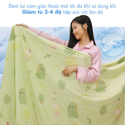 [CHĂN HÈ MÁT LẠNH] Mền lạnh I Cool Advance NIN House NM8030 2mx2m2 | Chăn chần Ice Silk, Chăn điều hoà nhiều độ