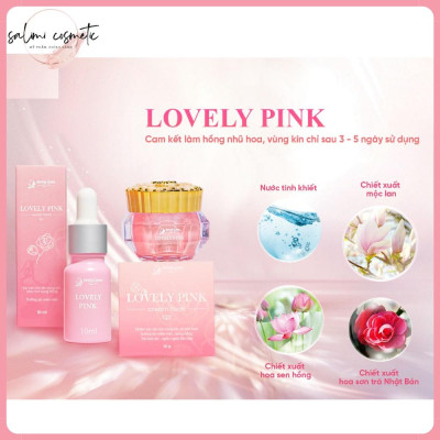 Bộ Đôi Làm Hồng Nhũ Hoa & Bikini LOVELY PINK, Chăm Sóc Da Vùng Kín & Nhũ Hoa, Dưỡng Da Sáng Hồng