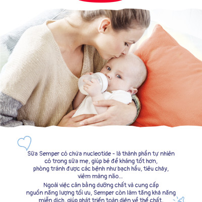 Combo 4 Sữa bột công thức Semper Bifidus số 2 400g/hộp